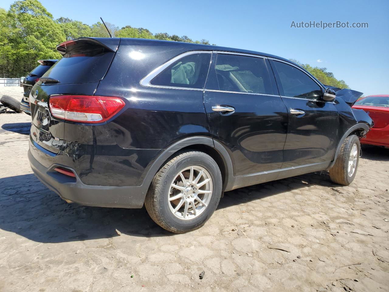 2018 Kia Sorento Lx Черный vin: 5XYPG4A35JG351105