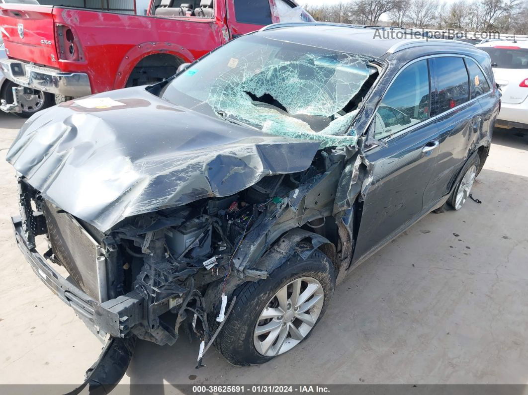 2018 Kia Sorento 2.4l Lx Gray vin: 5XYPG4A35JG382483