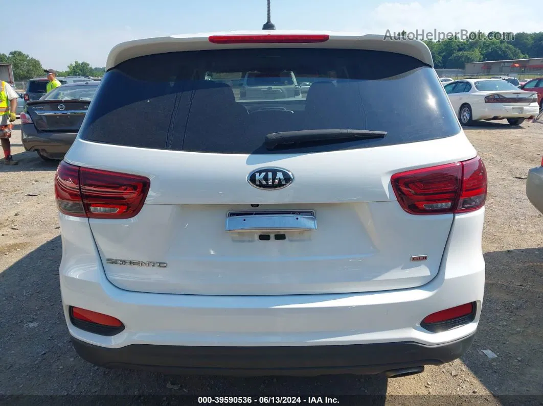 2020 Kia Sorento 2.4l L White vin: 5XYPG4A35LG642836