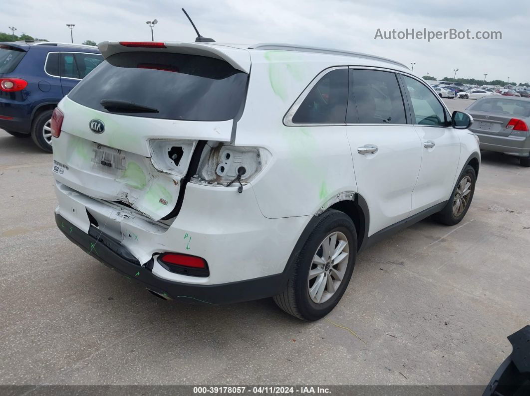 2020 Kia Sorento 2.4l Lx White vin: 5XYPG4A35LG659975