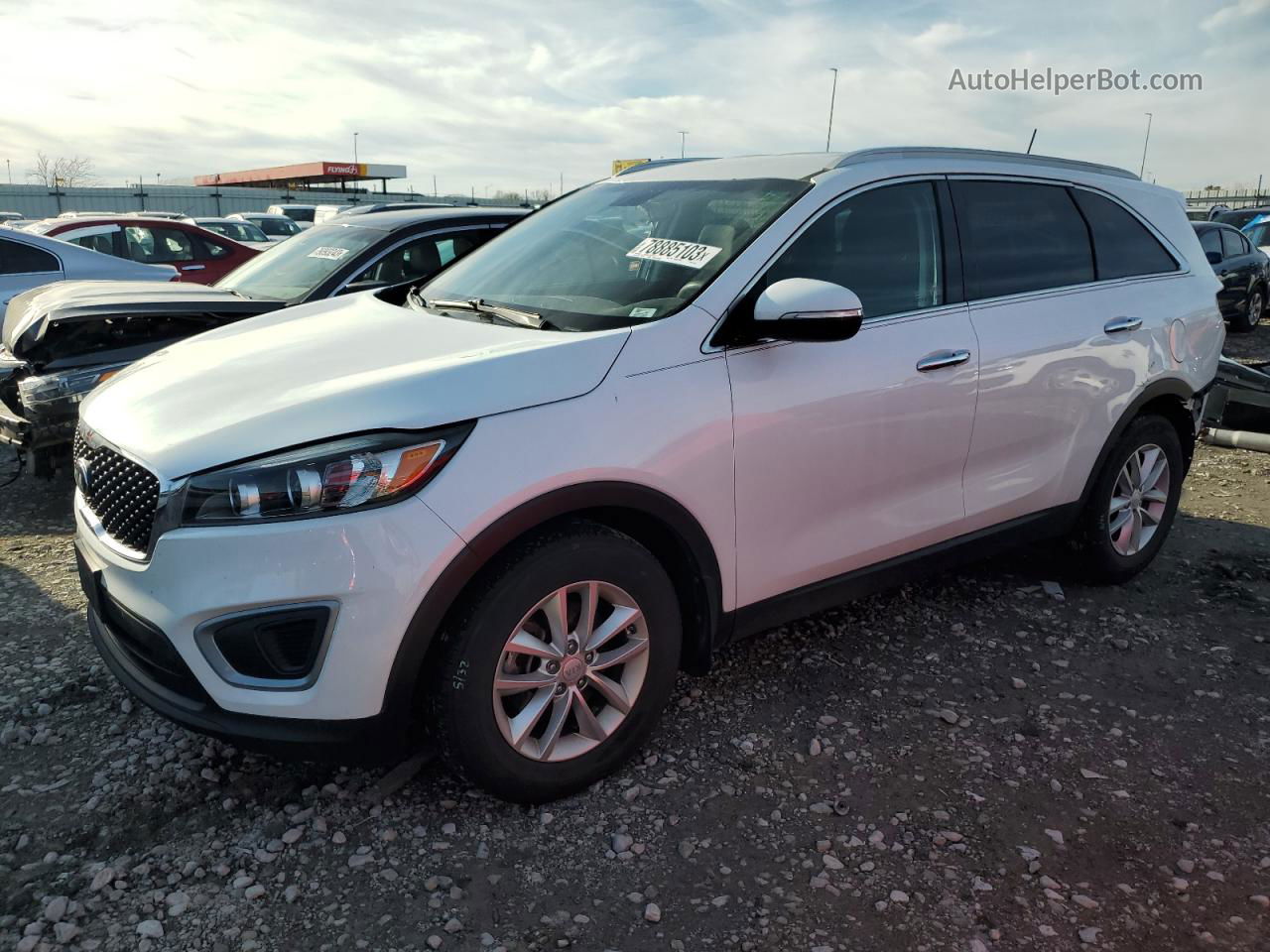 2017 Kia Sorento Lx Белый vin: 5XYPG4A36HG255851