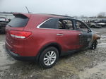 2017 Kia Sorento Lx Красный vin: 5XYPG4A36HG279289