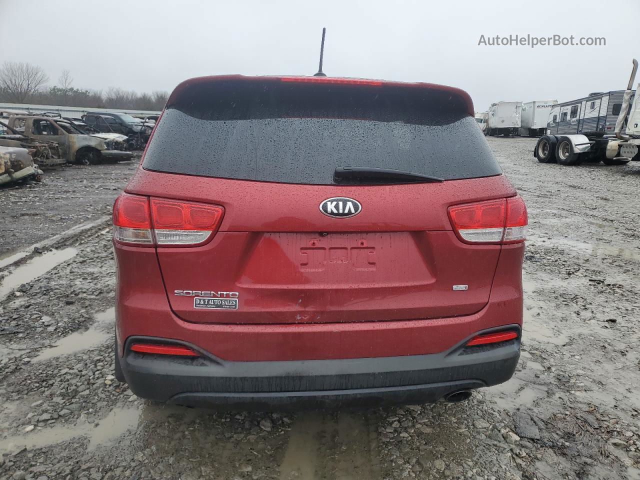 2017 Kia Sorento Lx Красный vin: 5XYPG4A36HG279289