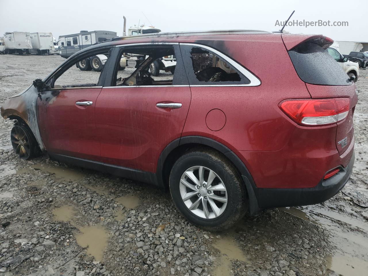 2017 Kia Sorento Lx Красный vin: 5XYPG4A36HG279289