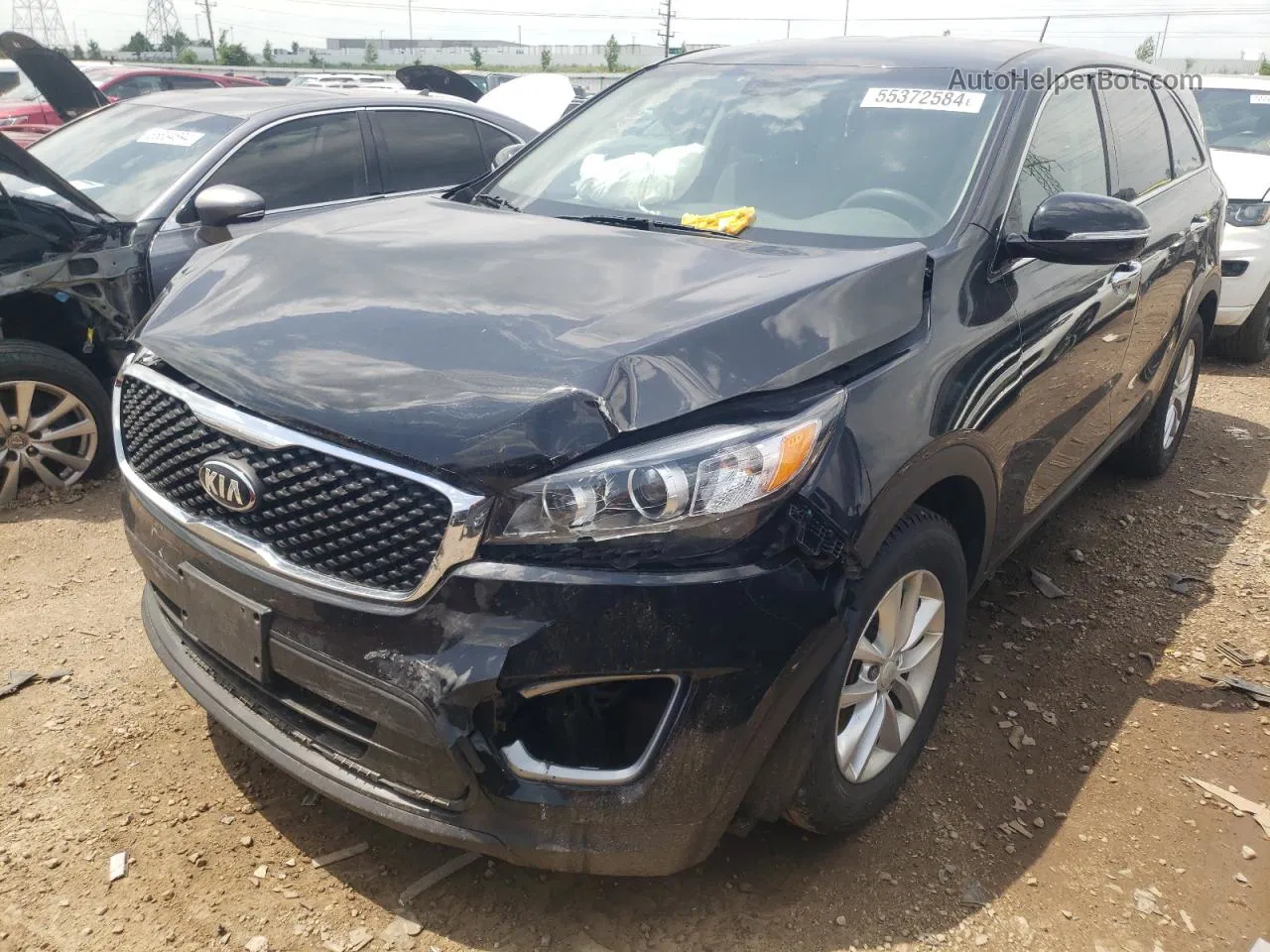 2017 Kia Sorento Lx Black vin: 5XYPG4A36HG284024