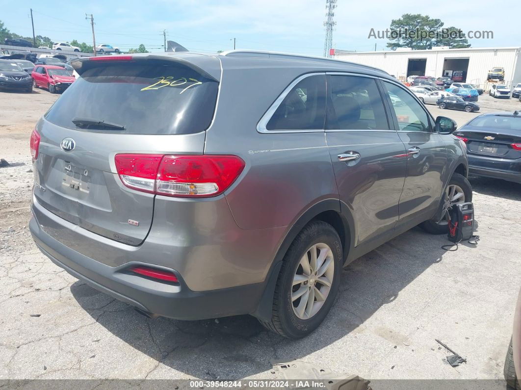 2018 Kia Sorento 2.4l Lx Gray vin: 5XYPG4A36JG362307