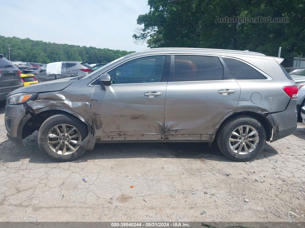 2018 Kia Sorento 2.4l Lx Gray vin: 5XYPG4A36JG362307