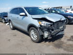 2018 Kia Sorento Lx Silver vin: 5XYPG4A36JG371671