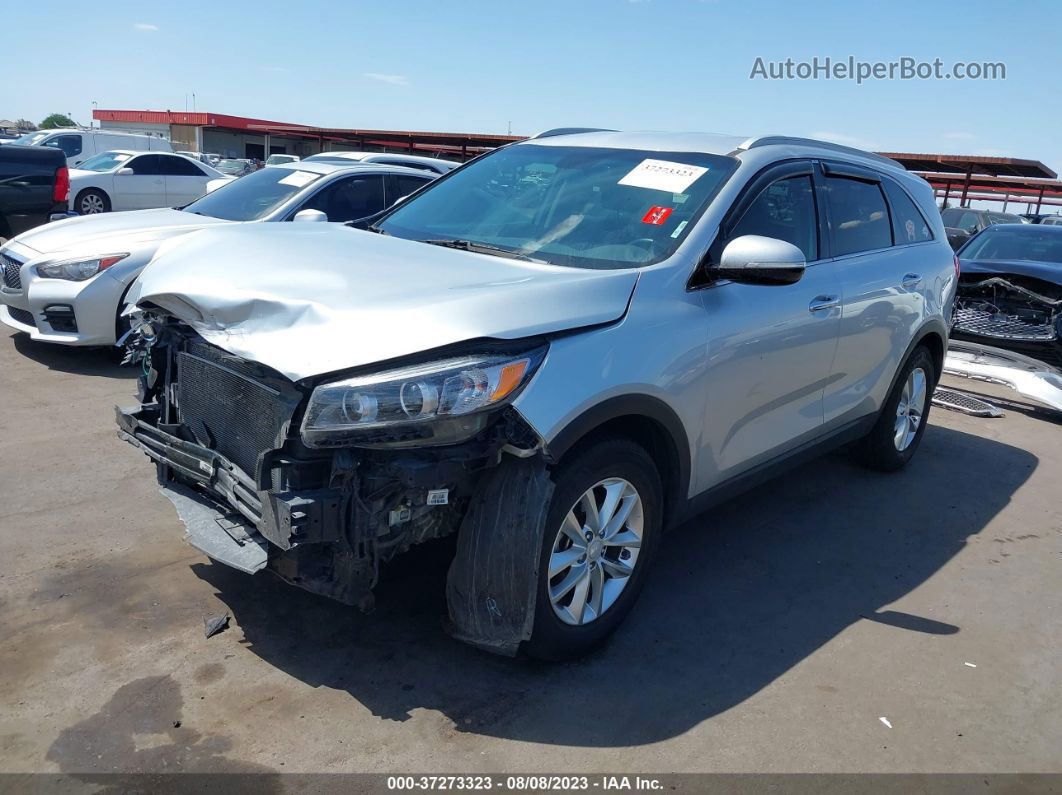 2018 Kia Sorento Lx Silver vin: 5XYPG4A36JG371671