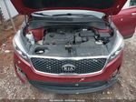 2018 Kia Sorento 2.4l Lx Maroon vin: 5XYPG4A36JG404927