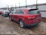 2018 Kia Sorento 2.4l Lx Maroon vin: 5XYPG4A36JG404927