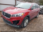 2018 Kia Sorento 2.4l Lx Maroon vin: 5XYPG4A36JG404927