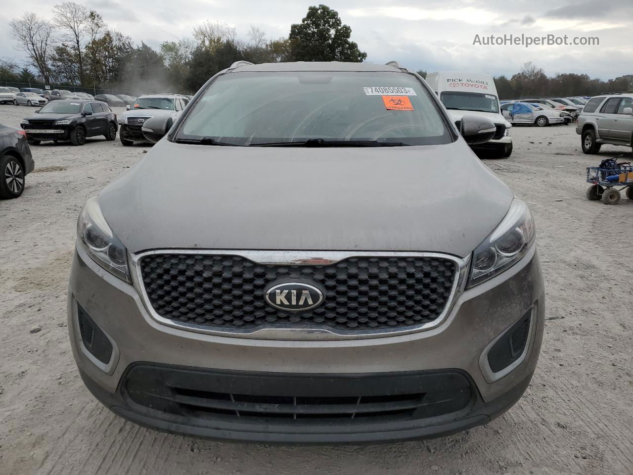 2018 Kia Sorento Lx Gray vin: 5XYPG4A36JG412204