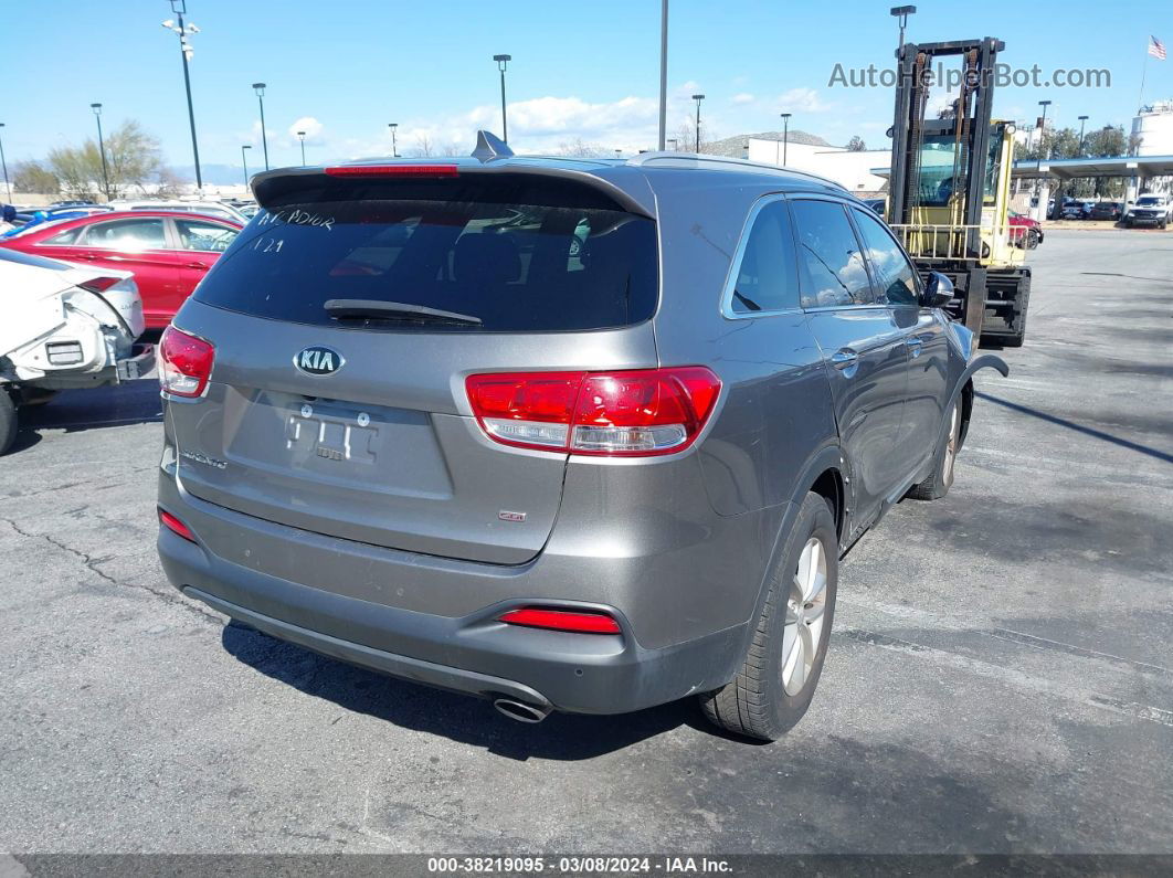 2018 Kia Sorento 2.4l Lx Gray vin: 5XYPG4A36JG416866