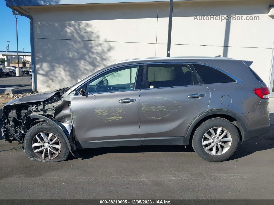 2018 Kia Sorento 2.4l Lx Gray vin: 5XYPG4A36JG416866