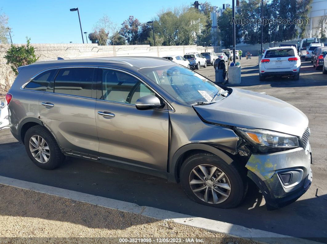 2018 Kia Sorento 2.4l Lx Gray vin: 5XYPG4A36JG416866