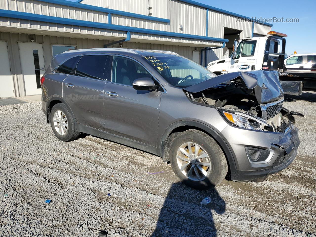 2018 Kia Sorento Lx Gray vin: 5XYPG4A36JG431352