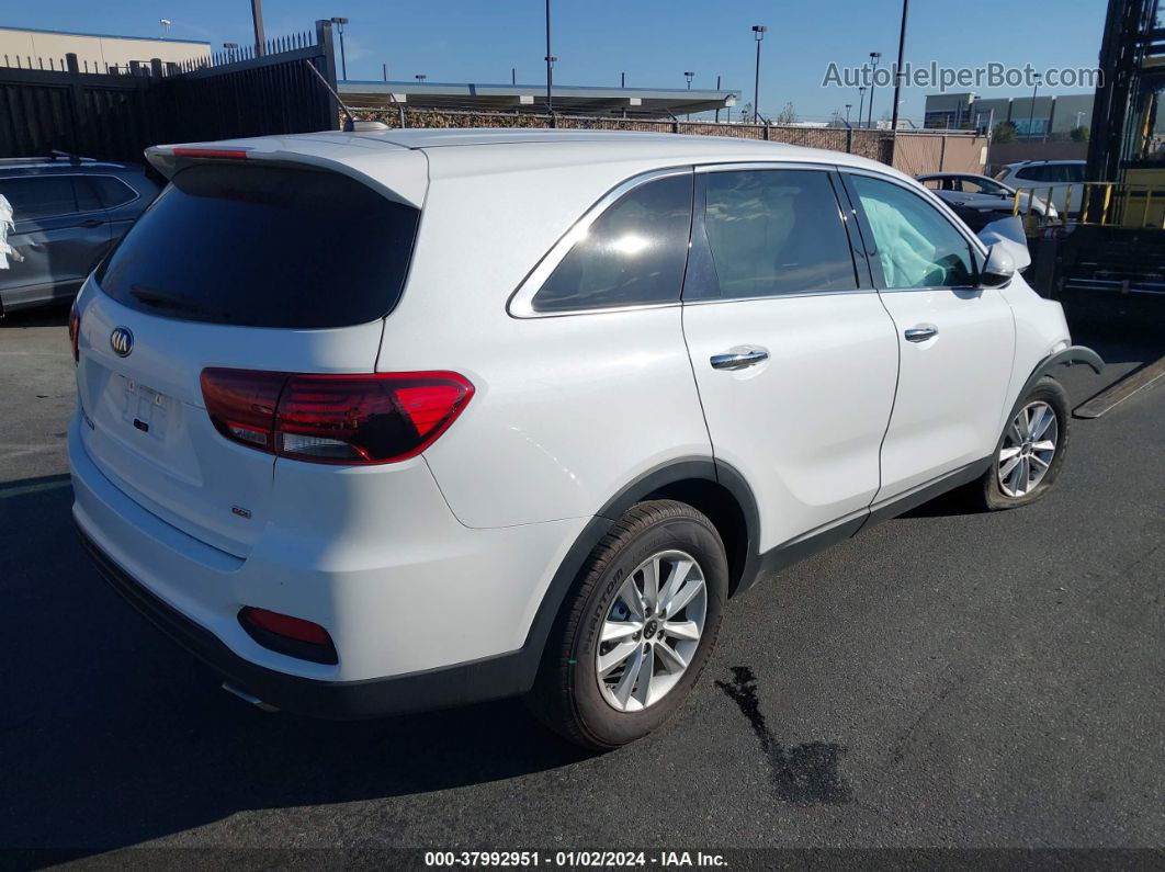 2020 Kia Sorento 2.4l Lx White vin: 5XYPG4A36LG624166