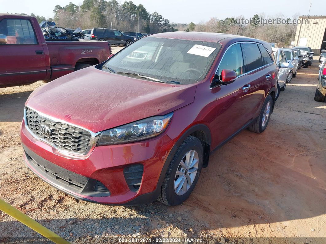 2020 Kia Sorento 2.4l Lx Red vin: 5XYPG4A36LG671309