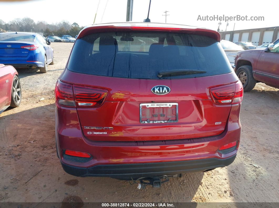 2020 Kia Sorento 2.4l Lx Red vin: 5XYPG4A36LG671309