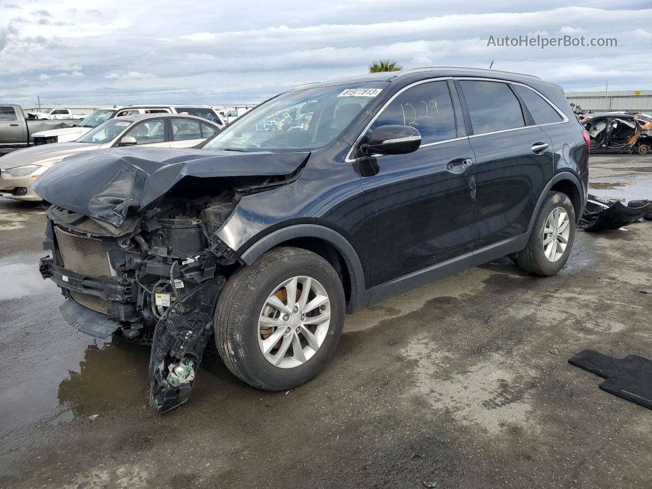 2017 Kia Sorento Lx Black vin: 5XYPG4A37HG201541