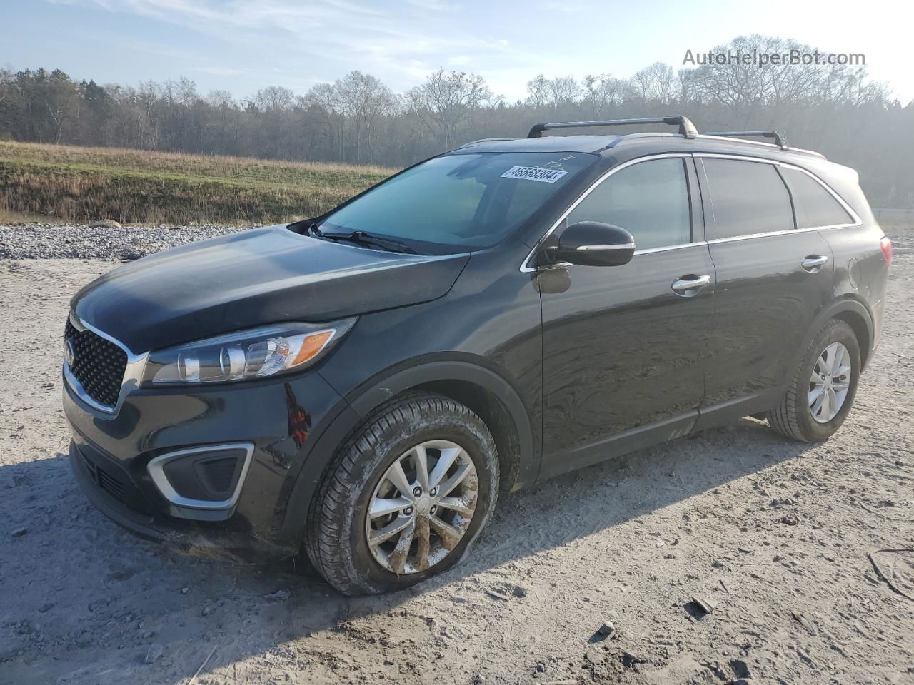 2017 Kia Sorento Lx Черный vin: 5XYPG4A37HG210501