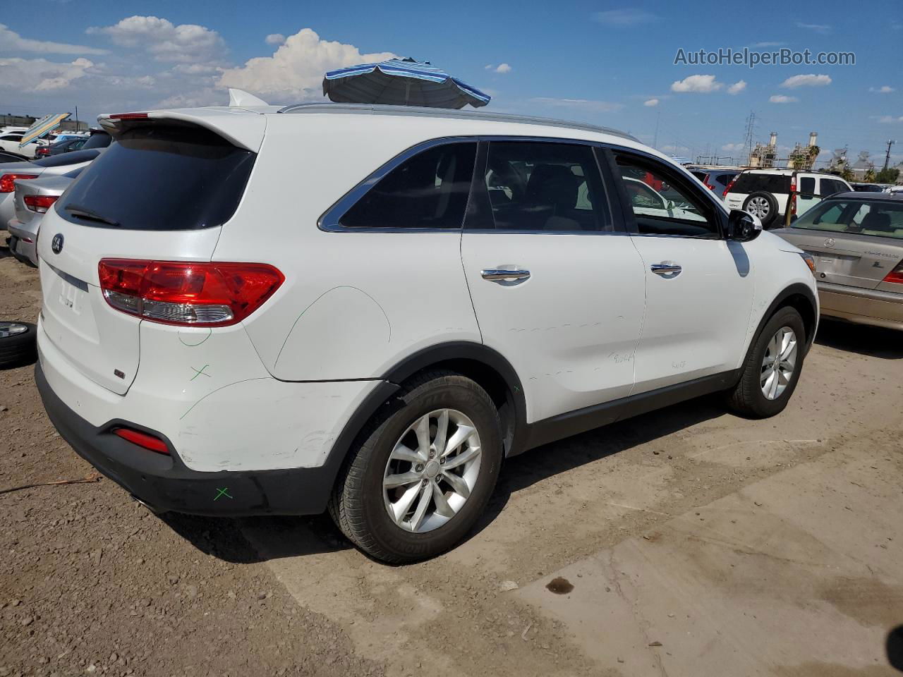 2017 Kia Sorento Lx Белый vin: 5XYPG4A37HG255907