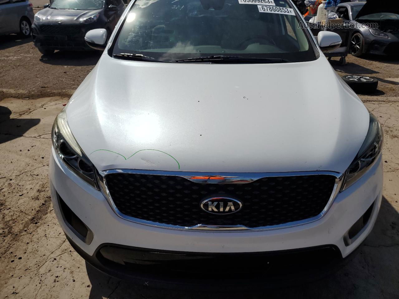 2017 Kia Sorento Lx Белый vin: 5XYPG4A37HG255907