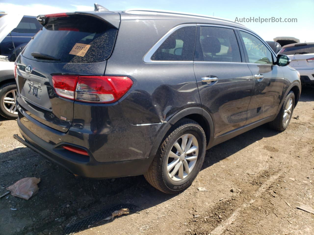 2018 Kia Sorento Lx Gray vin: 5XYPG4A37JG350859