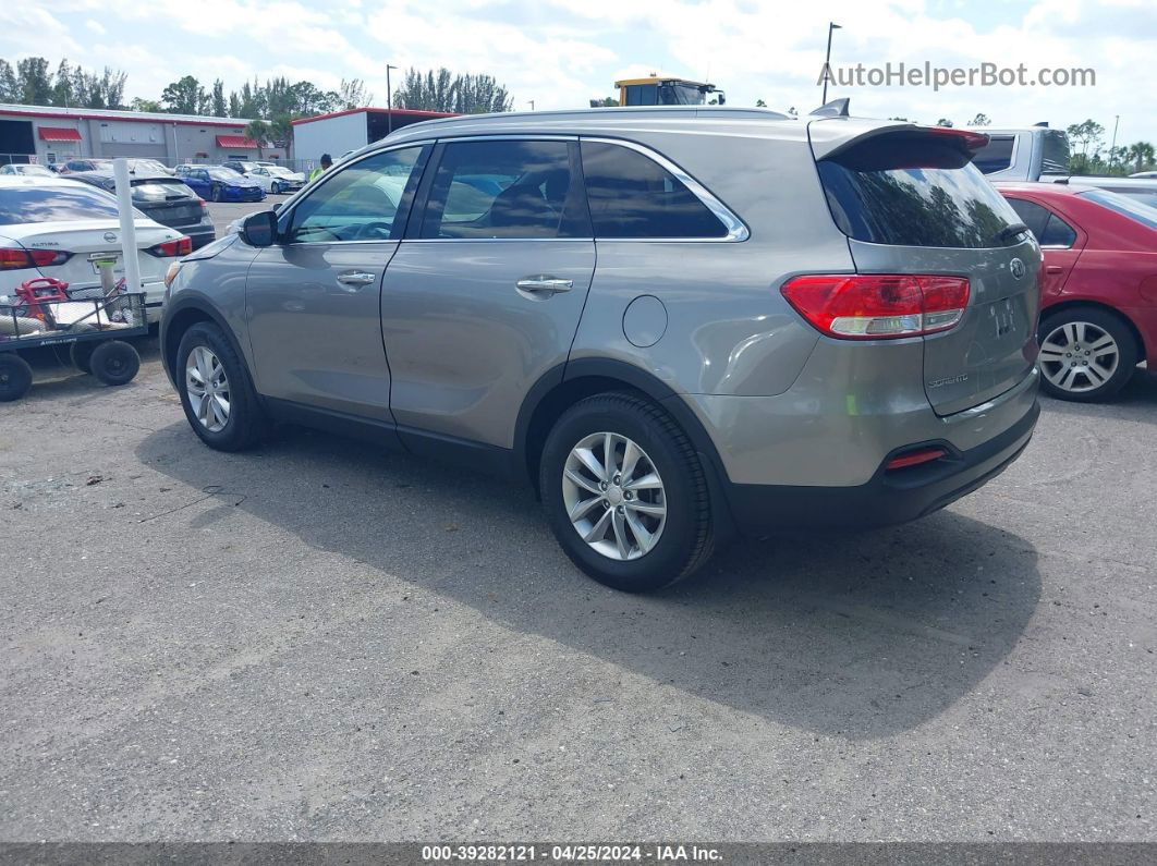 2018 Kia Sorento 2.4l Lx Gray vin: 5XYPG4A37JG358539