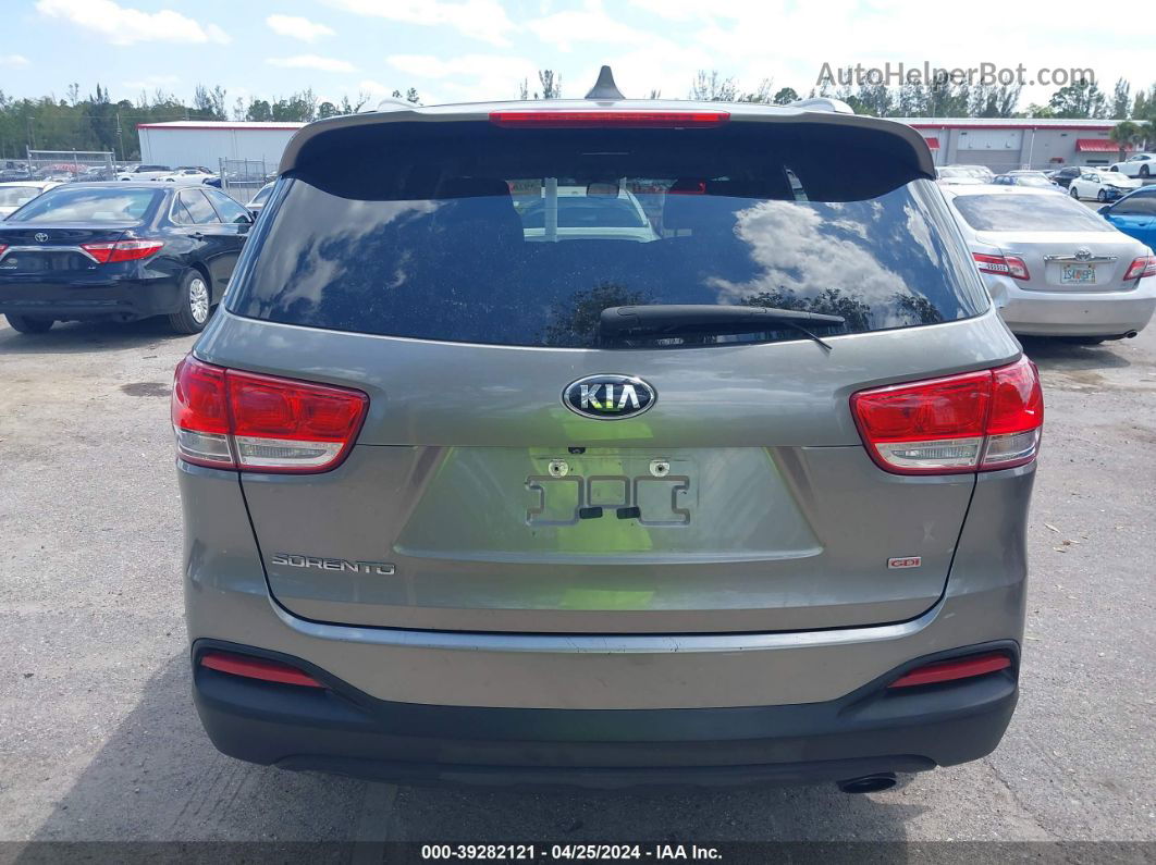 2018 Kia Sorento 2.4l Lx Gray vin: 5XYPG4A37JG358539