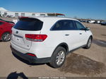 2018 Kia Sorento 2.4l Lx Белый vin: 5XYPG4A37JG398703