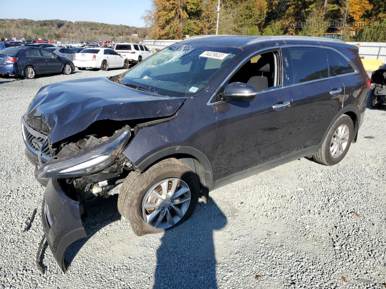 2018 Kia Sorento Lx Black vin: 5XYPG4A37JG409909