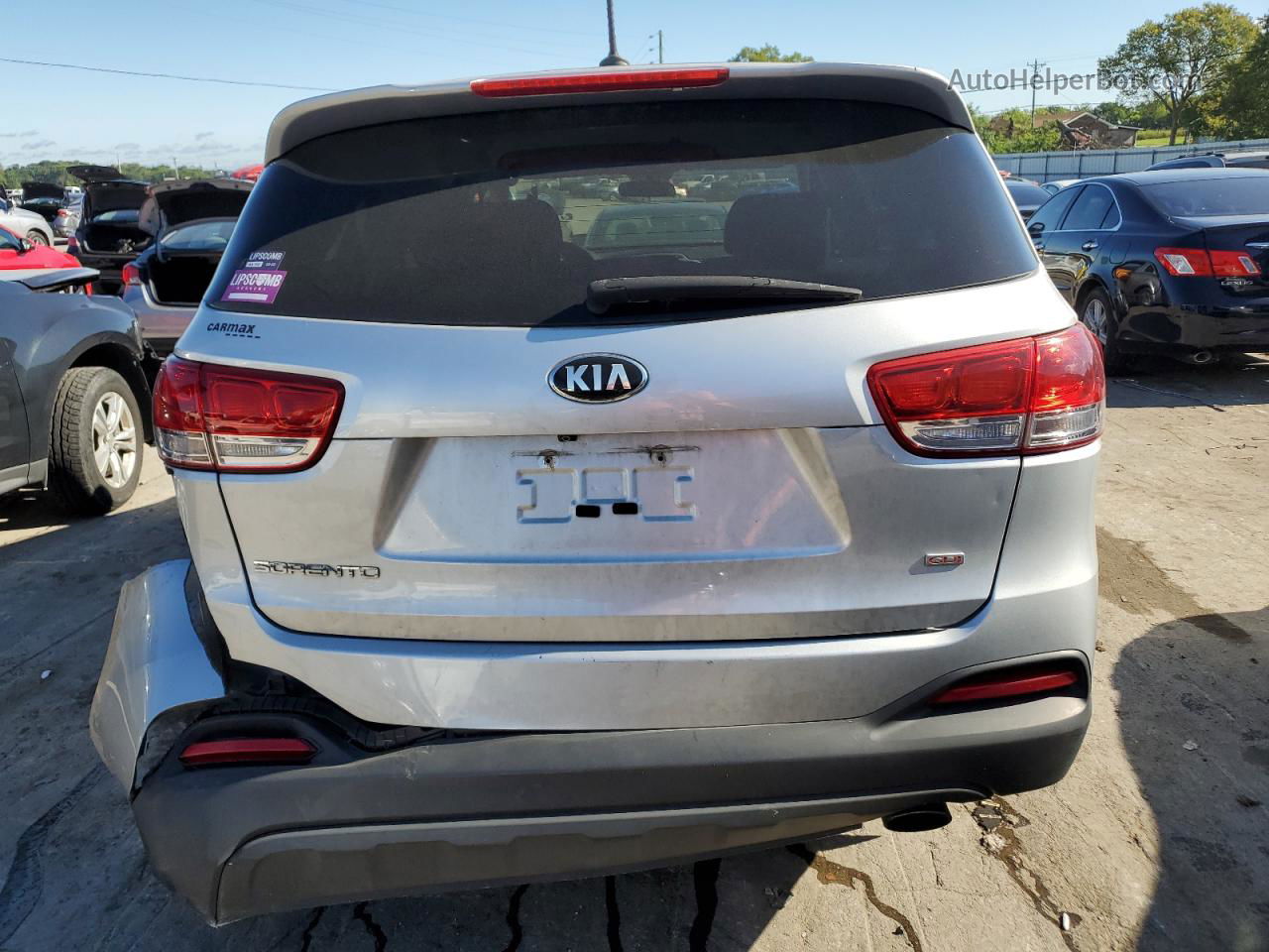 2018 Kia Sorento Lx Silver vin: 5XYPG4A37JG413880