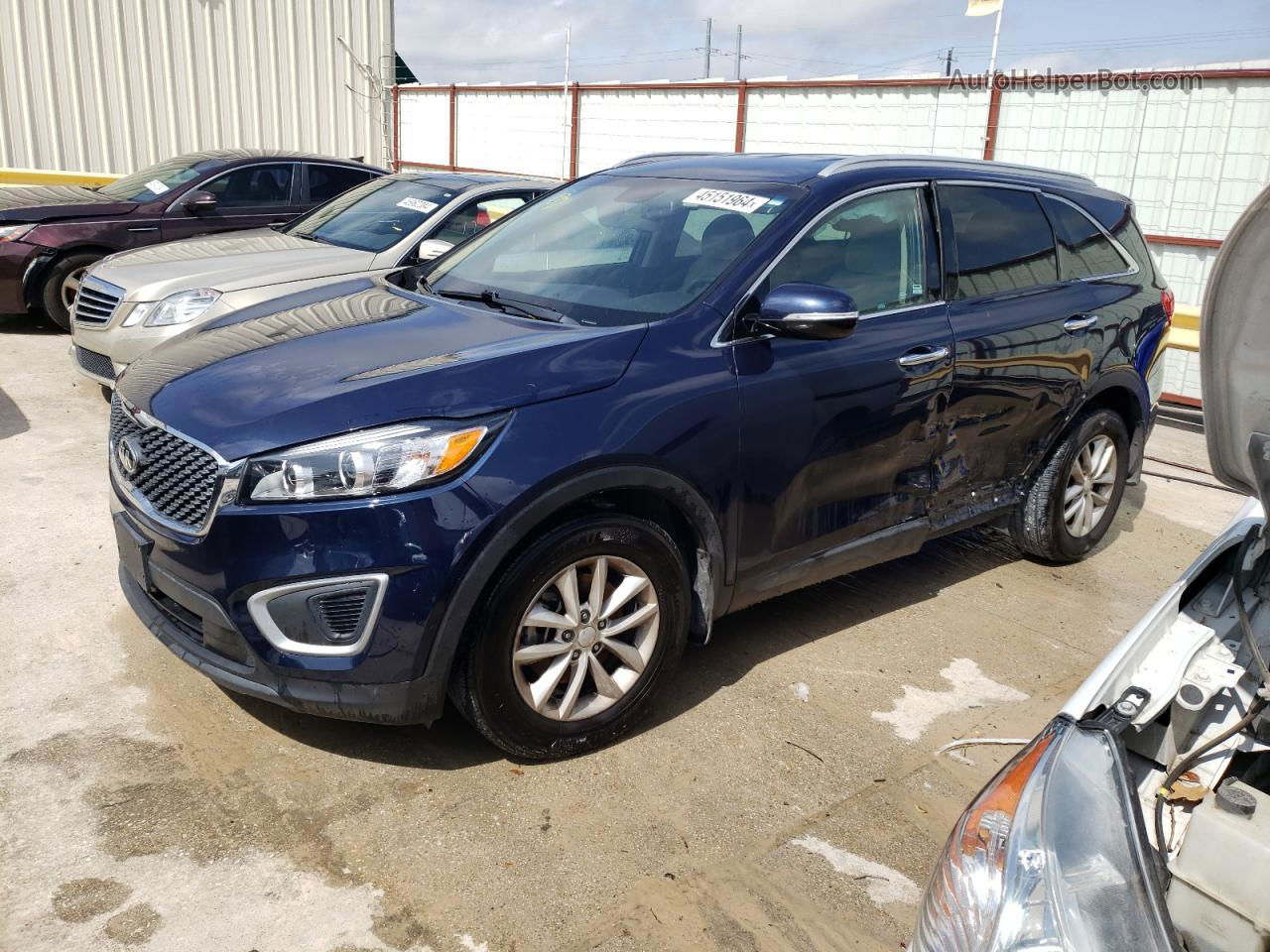 2018 Kia Sorento Lx Blue vin: 5XYPG4A37JG418156