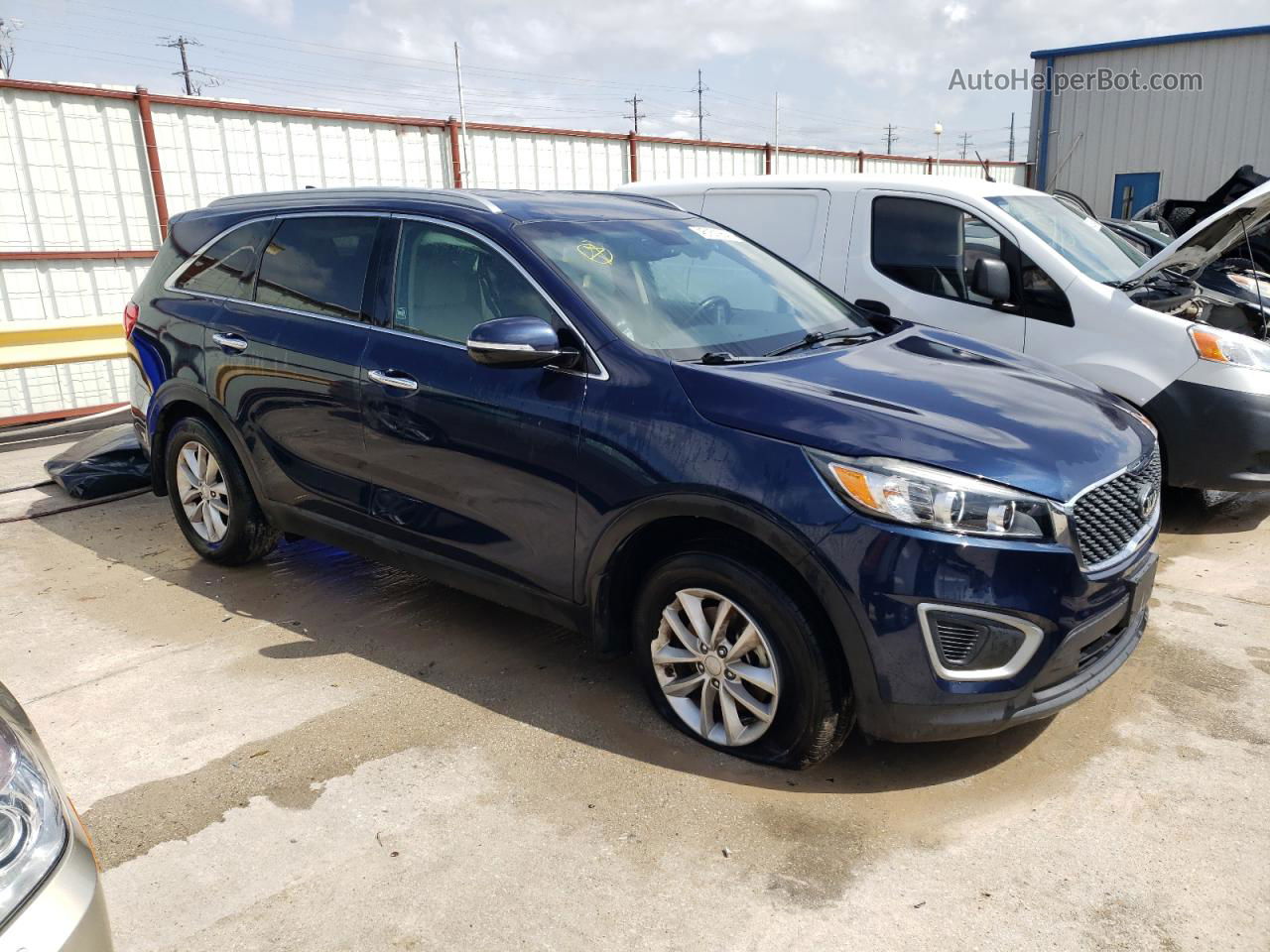 2018 Kia Sorento Lx Синий vin: 5XYPG4A37JG418156