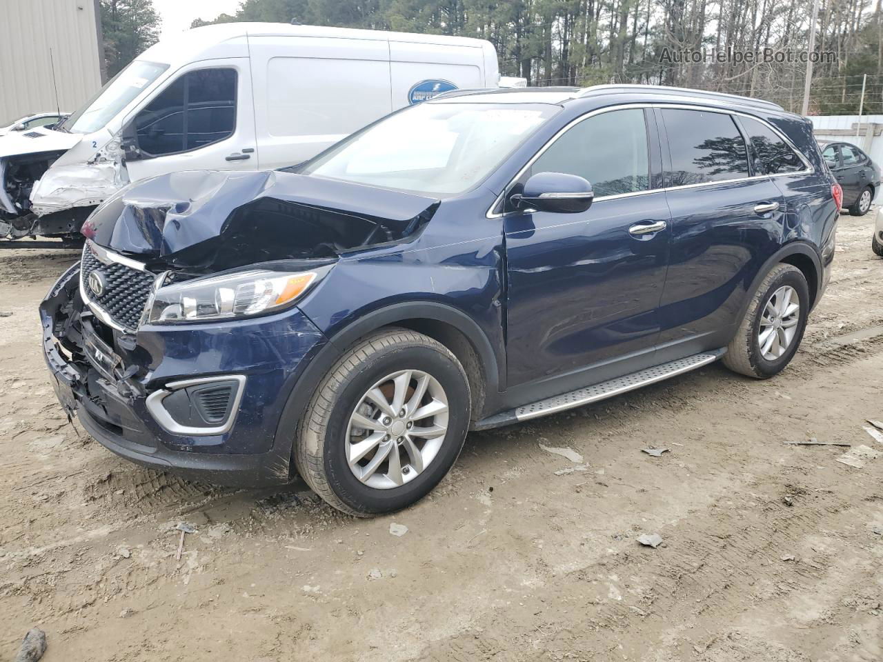 2018 Kia Sorento Lx Blue vin: 5XYPG4A37JG420134