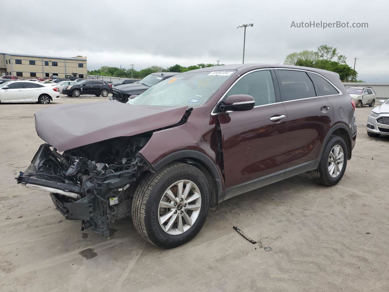 2020 Kia Sorento L Burgundy vin: 5XYPG4A37LG643485