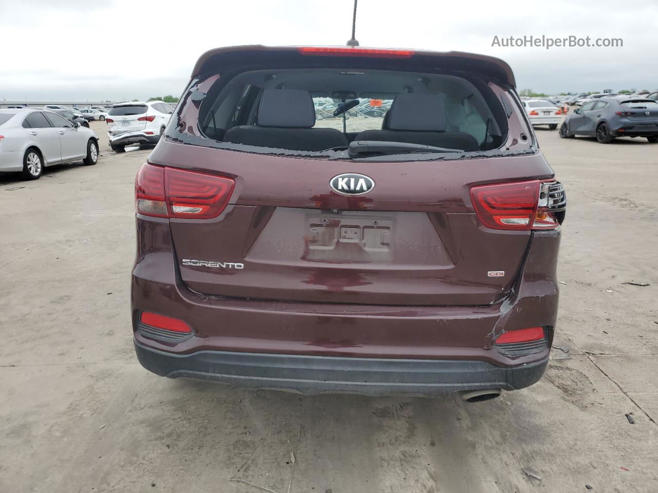 2020 Kia Sorento L Бордовый vin: 5XYPG4A37LG643485