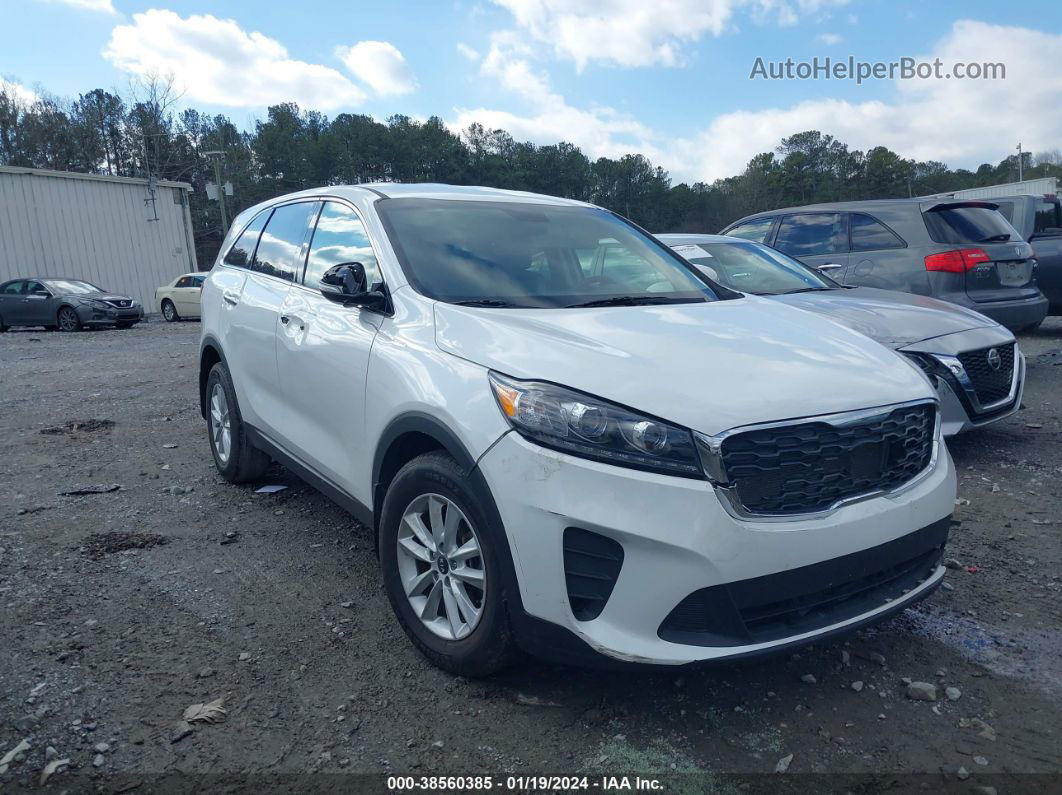 2020 Kia Sorento 2.4l L White vin: 5XYPG4A37LG666877