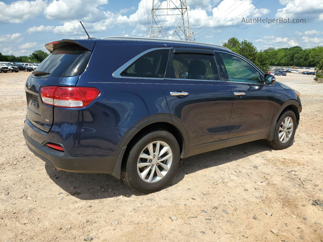 2017 Kia Sorento Lx Синий vin: 5XYPG4A38HG202357