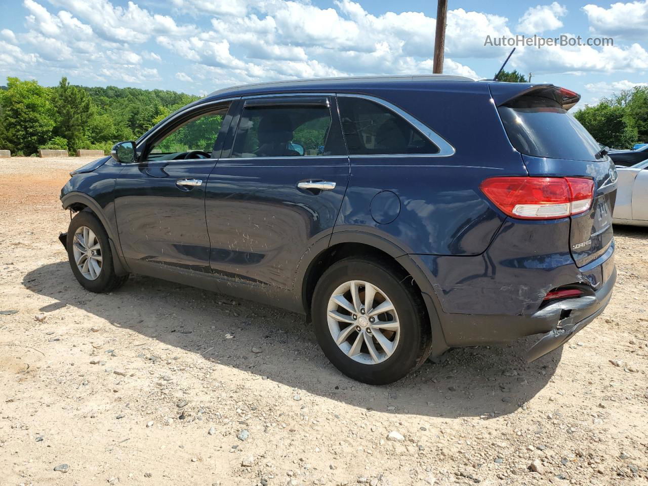 2017 Kia Sorento Lx Синий vin: 5XYPG4A38HG202357