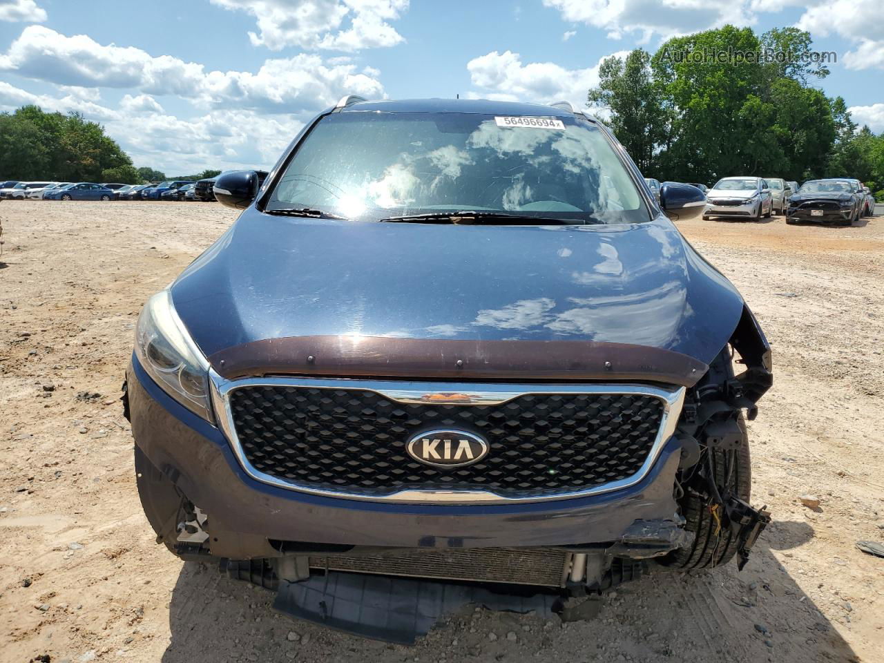 2017 Kia Sorento Lx Синий vin: 5XYPG4A38HG202357