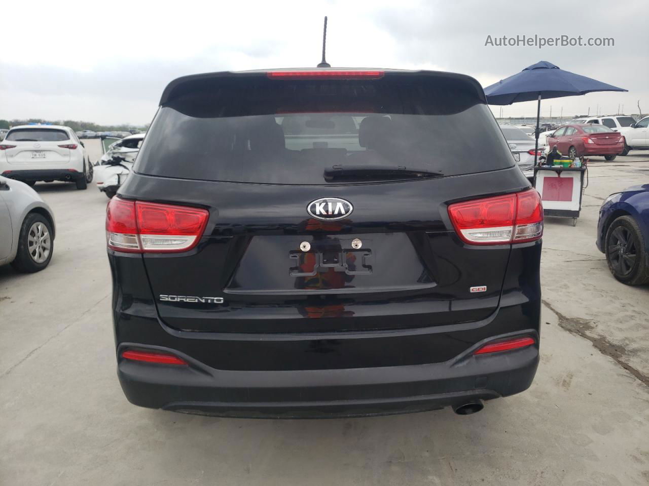 2017 Kia Sorento Lx Черный vin: 5XYPG4A38HG206084