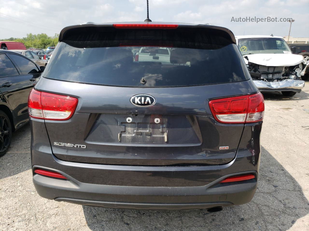 2017 Kia Sorento Lx Gray vin: 5XYPG4A38HG209406