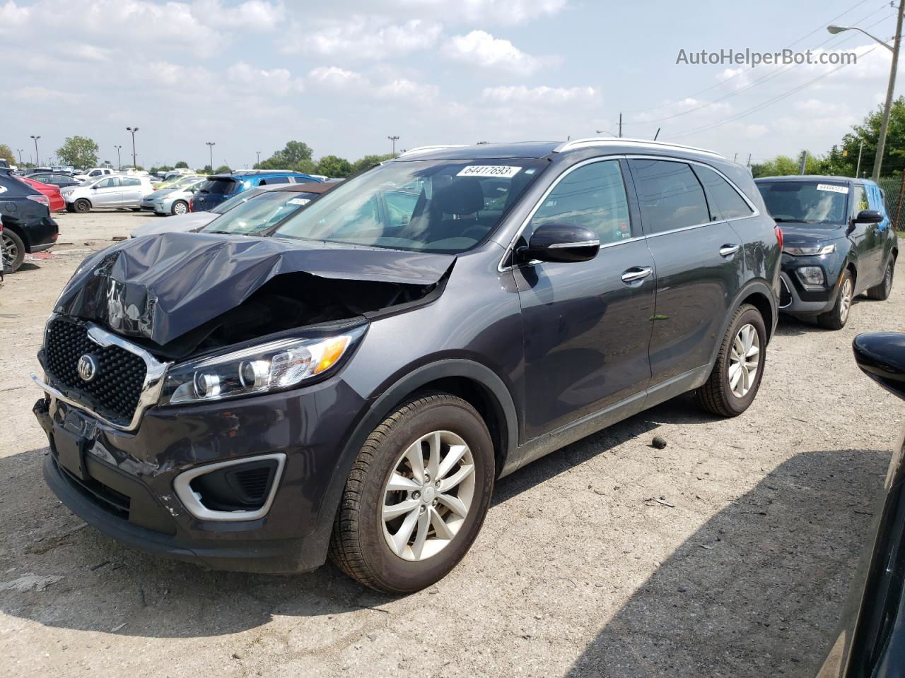 2017 Kia Sorento Lx Gray vin: 5XYPG4A38HG209406