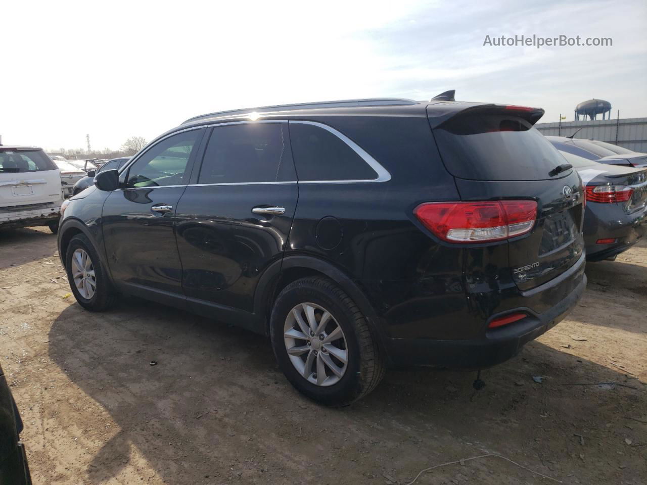 2017 Kia Sorento Lx Черный vin: 5XYPG4A38HG324412