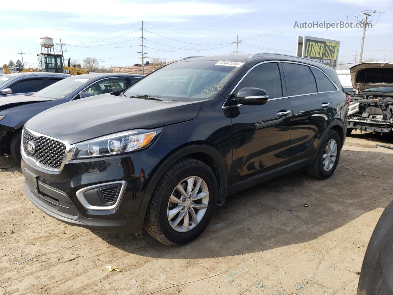 2017 Kia Sorento Lx Black vin: 5XYPG4A38HG324412