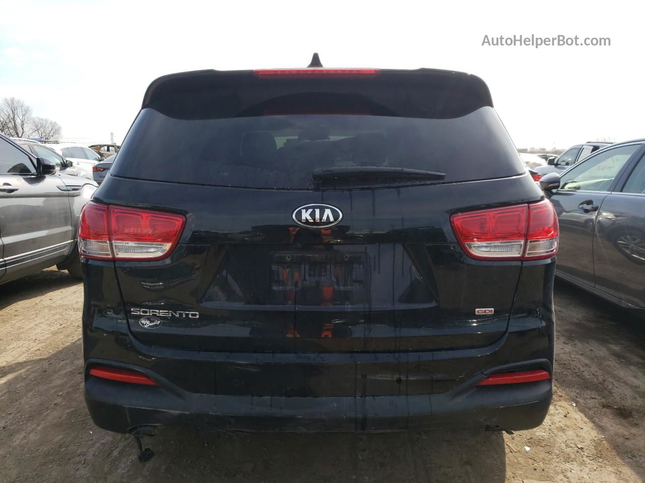 2017 Kia Sorento Lx Черный vin: 5XYPG4A38HG324412