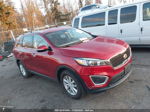 2018 Kia Sorento 2.4l Lx Red vin: 5XYPG4A38JG340194